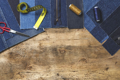 High angle view of pencil on table