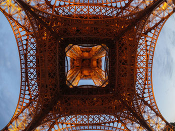 Low angle view of ornate ceiling