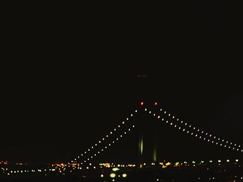 View of illuminated tunnel