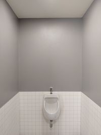 White wall in bathroom