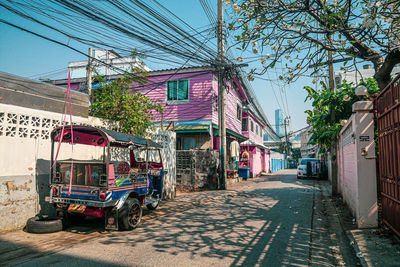 Cars on street