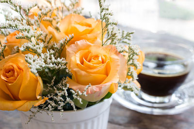 Close-up of rose bouquet