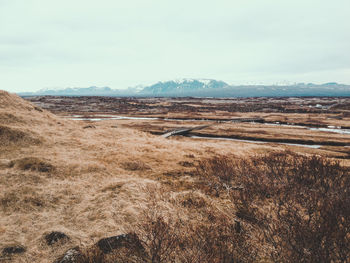 Scenic view of landscape against sky