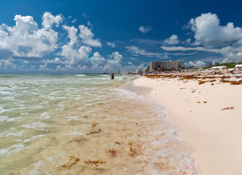 Panoramic view of sea against sky