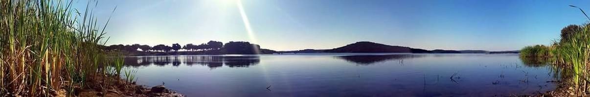 Scenic view of calm lake
