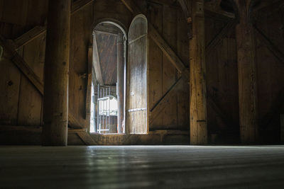 Interior of abandoned building