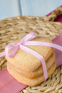 Close-up of bread in basket