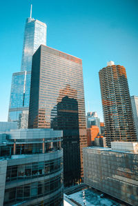 View of skyscrapers in city