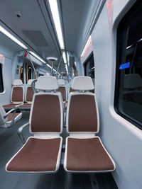 Interior of bus