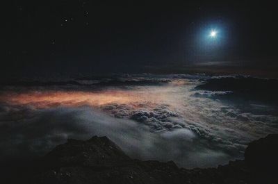 Scenic view of moon at night