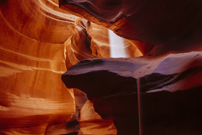 Low angle view of rock formation