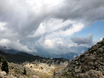 Panoramic view of landscape against sky