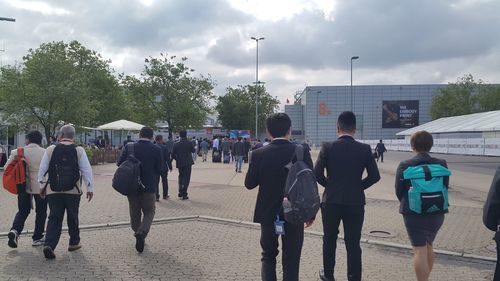 Group of people on the ground