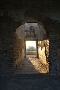 Corridor of old building