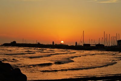 Sea at sunset