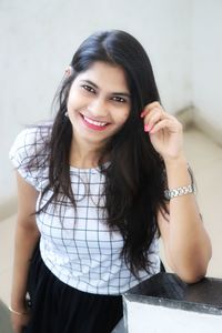 Portrait of a smiling young woman