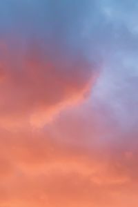 Low angle view of dramatic sky during sunset