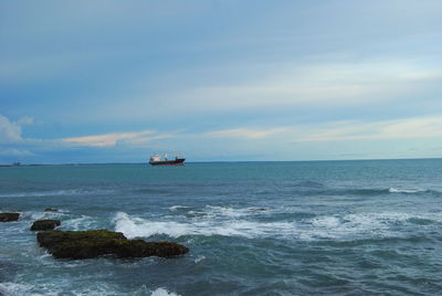 Scenic view of sea against sky