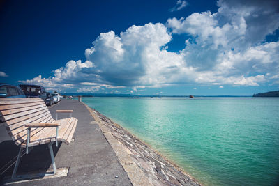 Scenic view of sea against sky