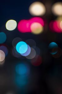 Defocused image of lights