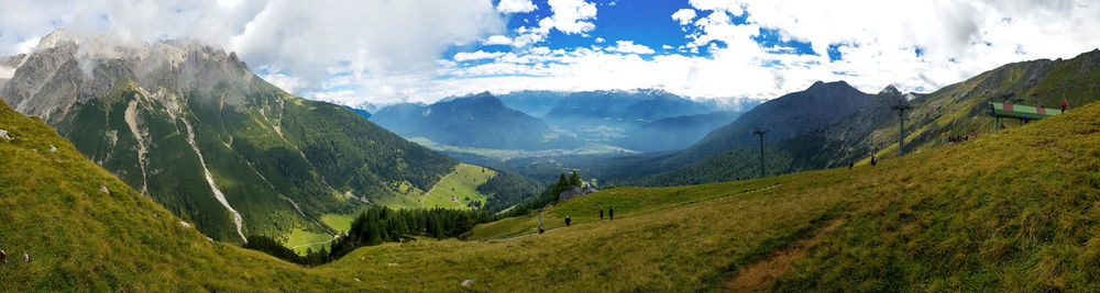 Panoramic view of landscape against sky
