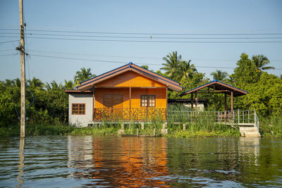 Built structure in lake