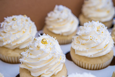 Close-up of cupcakes