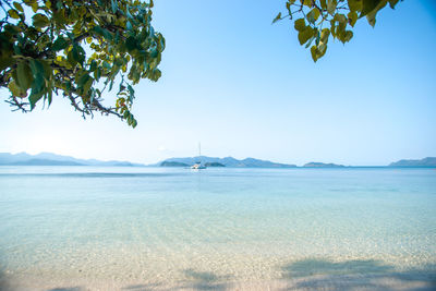 Idyllic shot of sea against sky