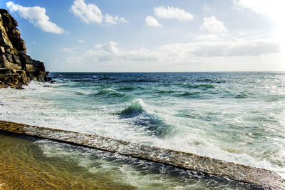 Scenic view of sea against sky