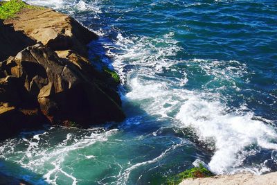 Rocks in sea