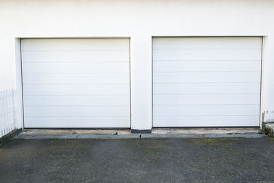 Close-up of closed shutter