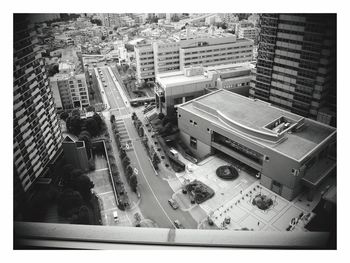 High angle view of cityscape