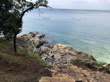 Scenic view of sea against sky