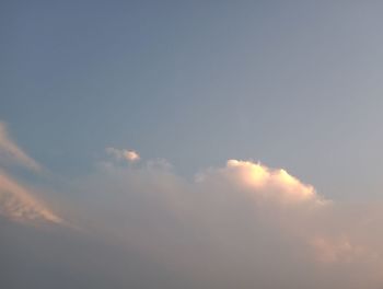 Low angle view of clouds in sky