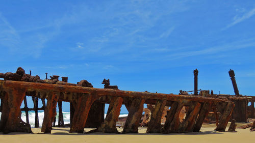 Built structure against blue sky