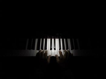 Man in the dark room