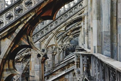 Architectural detail of milan cathedral