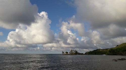 Panoramic view of sea against sky