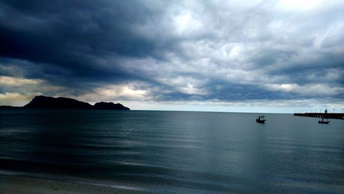 Scenic view of sea against sky