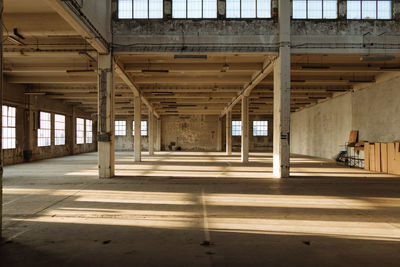Interior of abandoned building