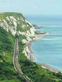 View if the white cliffs and english channel