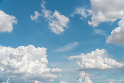 Low angle view of clouds in sky