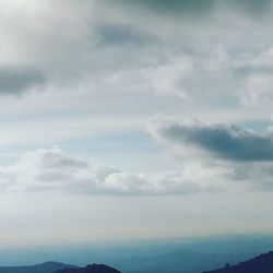 Low angle view of cloudy sky