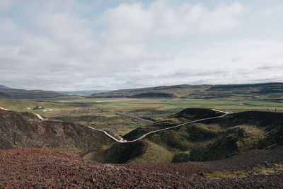 Scenic view of landscape against sky