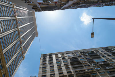 Low angle view of buildings against sky