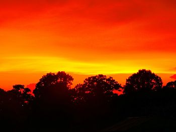 Scenic view of sky at sunset