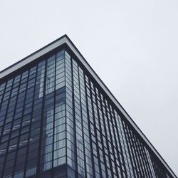 Low angle view of modern building against sky