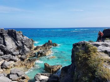 Scenic view of sea against sky