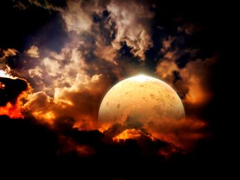 Scenic view of sky at sunset