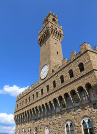 Florence italy the main monument in the city called palazzo vecchio in italian langauge